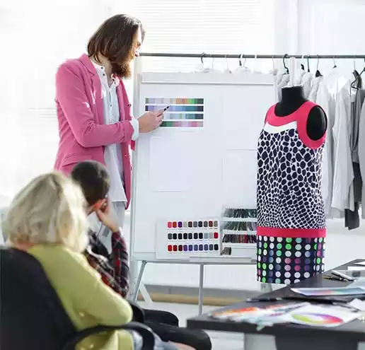 Fabric roll carry a women for apparel production